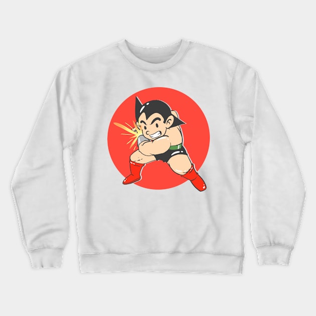 astroboy kamehameha Crewneck Sweatshirt by kladenko